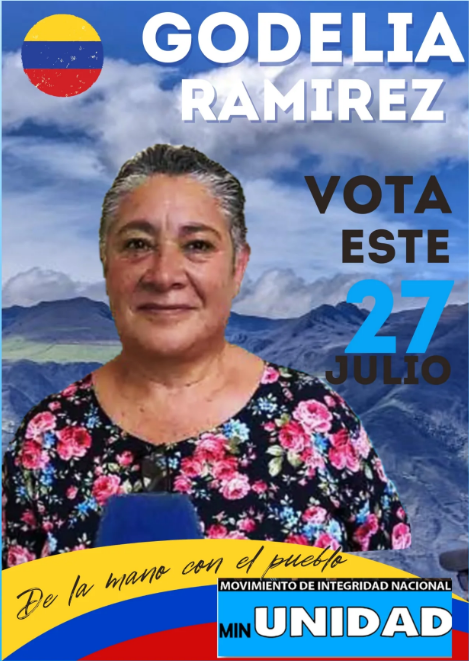 Alcaldesa del Municipio Rangel: Godelia Ramírez